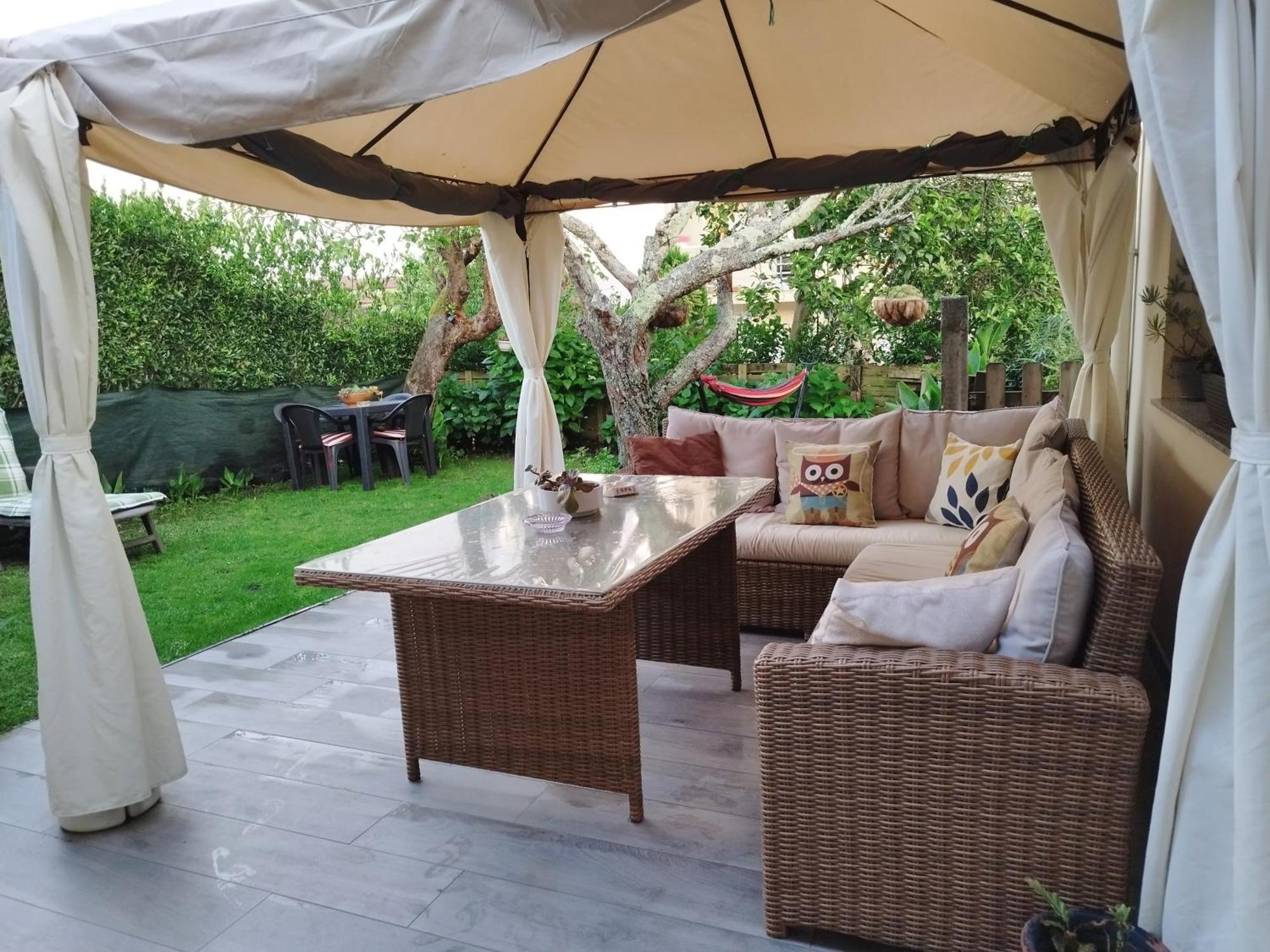 Jardin, Terraza Y Barbacoa Apartman O Grove Kültér fotó